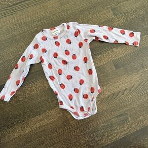 Bobo Choses purple Ladybug Print Baby Onesie
